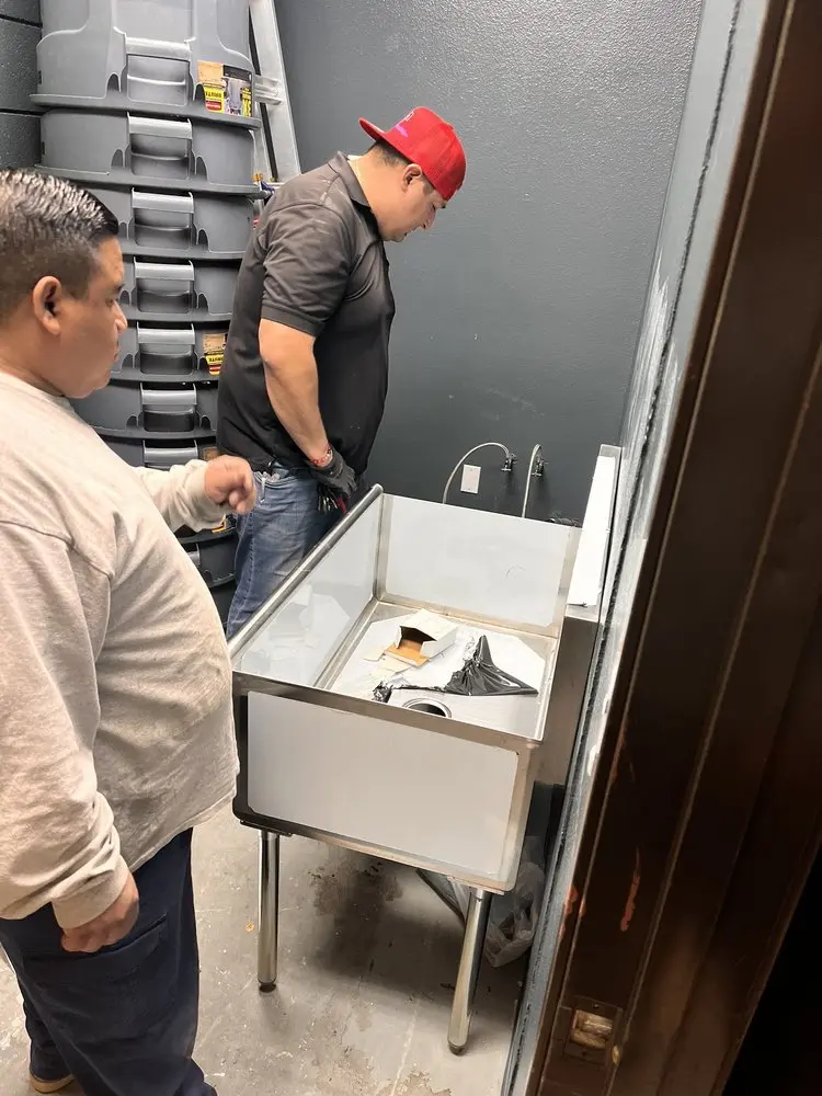Commercial plumbing and sink installation in Wickliffe